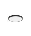Riberio Ceiling Light Plastic, Black Aluminum
