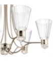Kichler pendant light Steel, transparent faceted glass, polished nickel aluminum