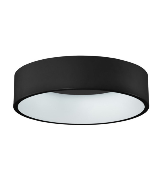 Lámpara de techo Chiara acrílico, aluminio negro