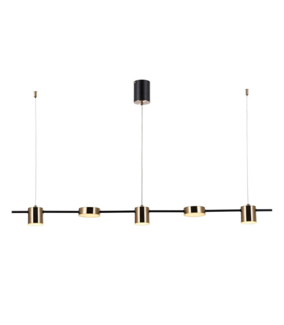 Remdal pendant light Plastic, steel, aluminum Brass