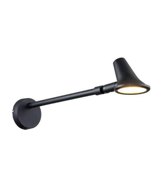 Selma outdoor floodlight Glass, stainless steel, die-cast aluminum Black