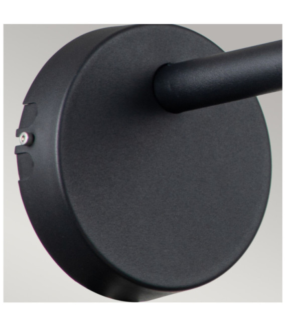 Proyector de exterior Selma Vidrio, acero inoxidable, aluminio fundido a presión Negro