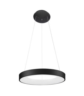 Lampada a sospensione LED Giulia Acrilico, Alluminio nero