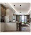 Kichler pendant light Iron, acrylic with zirconia chip, aluminum Matte black