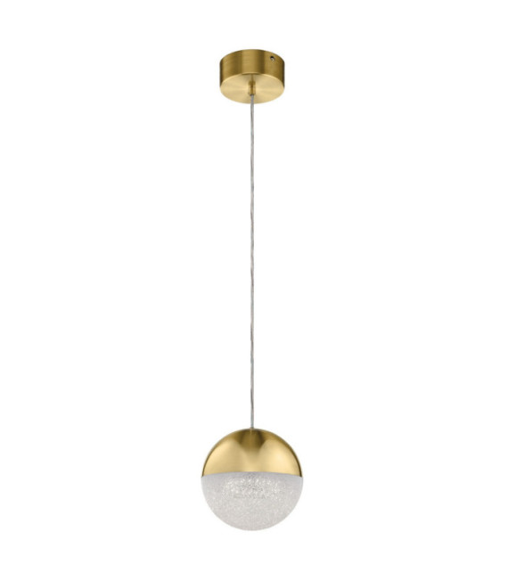 Lampada a sospensione Kichler Ferro, acrilico con scheggia di zirconio, alluminio Oro champagne