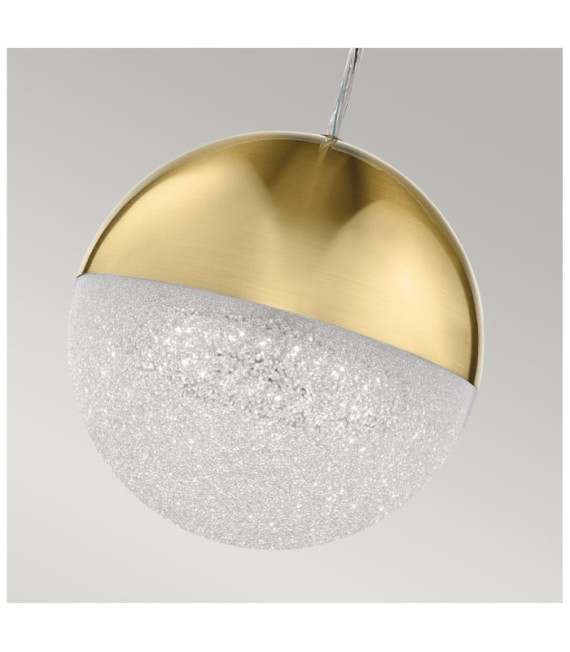 Kichler Pendelleuchte Eisen, Acryl mit Zirkonia-Chip, Aluminium Champagnergold