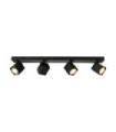 Barre de spots Aveiro Acier,Aluminium Noir