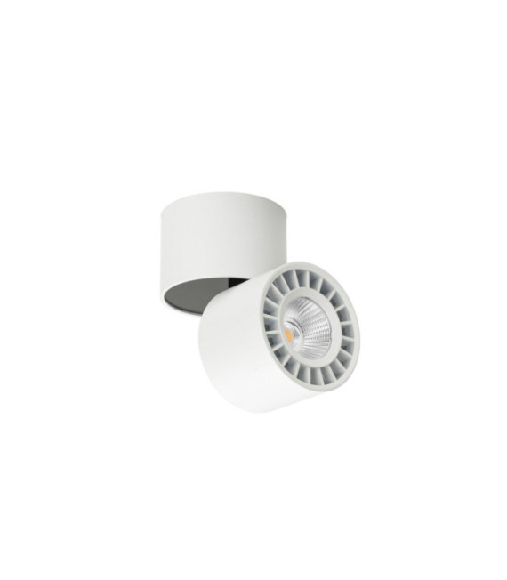 Plafonnier Herios Aluminium Blanc, Noir