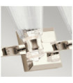 Kichler wall light Aluminum, steel, transparent faceted glass Polished nickel