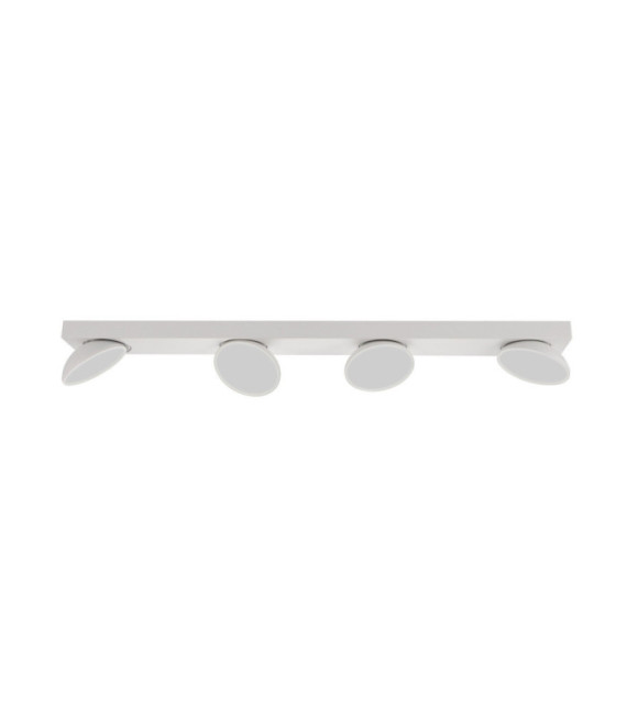 Barra faretto Castelio Plastica, acciaio, alluminio Bianco