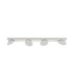 Barre de spots Castelio Plastique,acier,aluminium Blanc