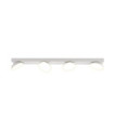 Castelio spotlight bar Plastic, steel, aluminum White
