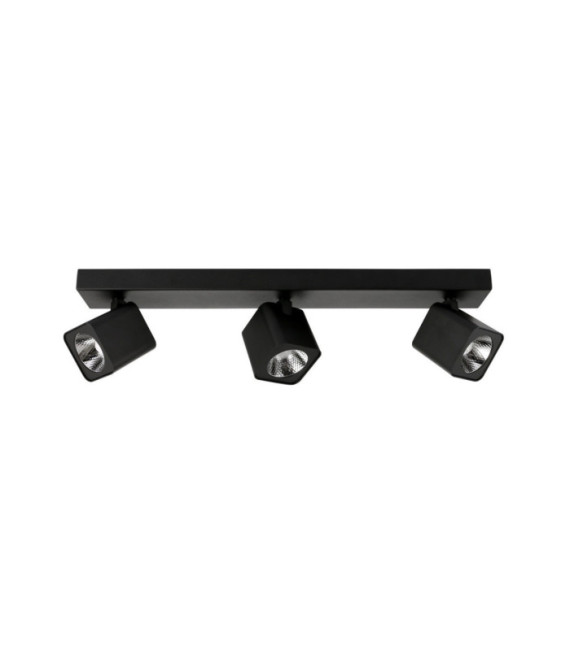 Barre de spots Aveiro Acier,Aluminium Noir