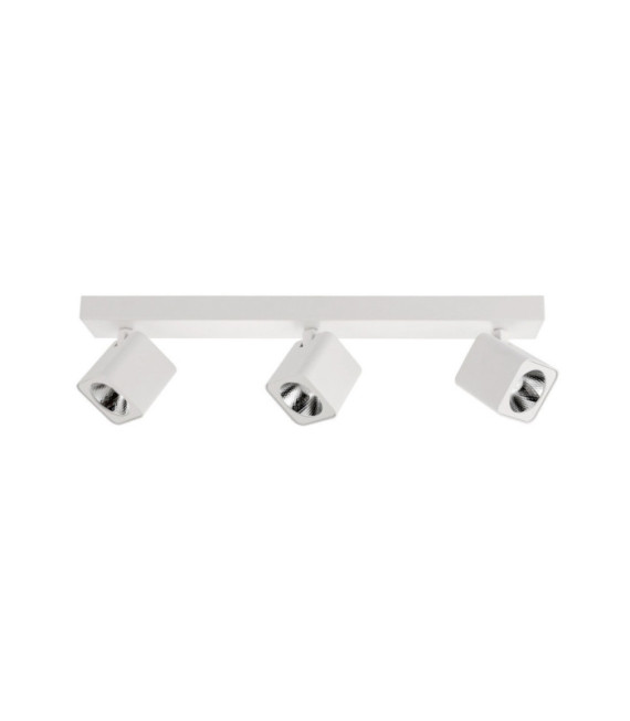 Barra de foco Aveiro Acero, Aluminio Blanco