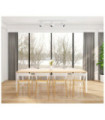 Aveiro spotlight bar Steel, White Aluminum