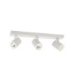 Barre de spots Helvia Plastique,acier,aluminium Blanc