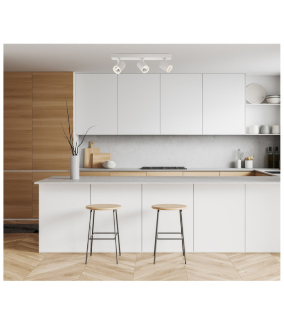 Helvia spotlight bar Plastic, steel, aluminum White