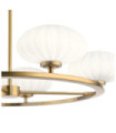 Kichler pendant light Satin engraved opal glass, steel Fox Gold