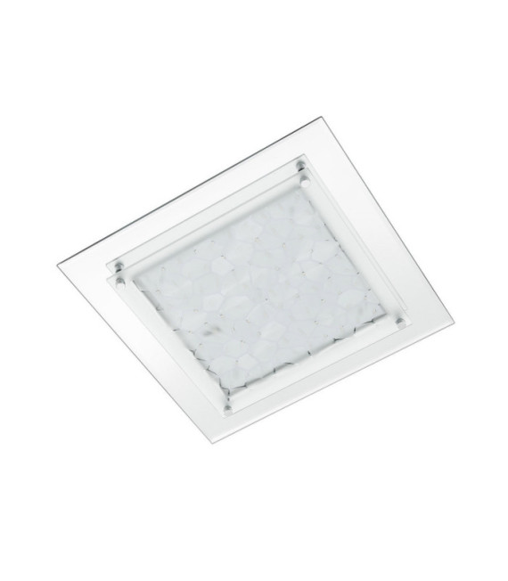 Plafonnier Penate Verre,alliage métallique Chrome