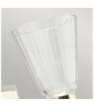 Kichler wall light Aluminum, steel, transparent faceted glass Polished nickel