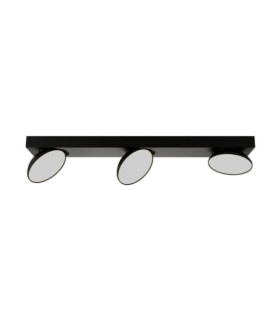 Castelio spotlight bar Plastic, steel, aluminum Black