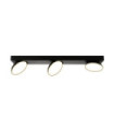 Barre de spots Castelio Plastique,acier,aluminium Noir