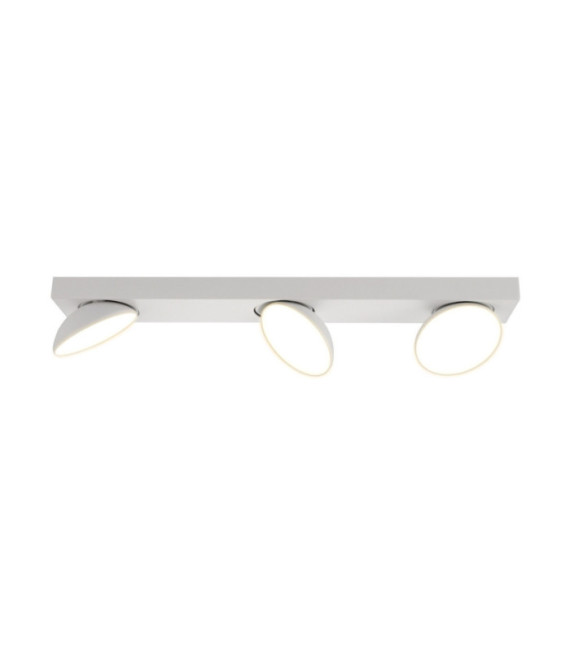 Castelio spotlight bar Plastic, steel, aluminum White