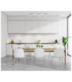 Castelio spotlight bar Plastic, steel, aluminum White
