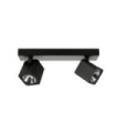 Spot Aveiro Acier,Aluminium Noir