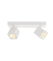 Spot Aveiro Acier,Aluminium Blanc