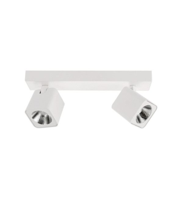 Foco Aveiro Acero, Aluminio Blanco