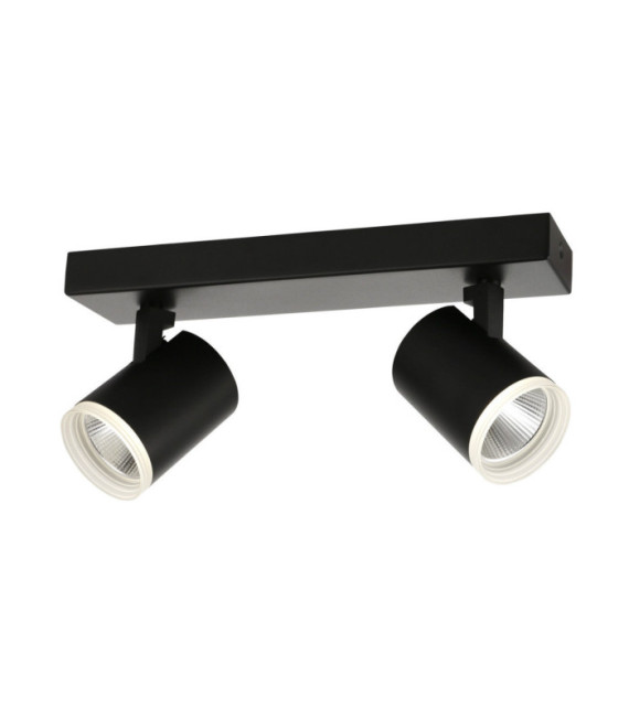 Spotlight Helvia Plastic, steel, aluminum Black