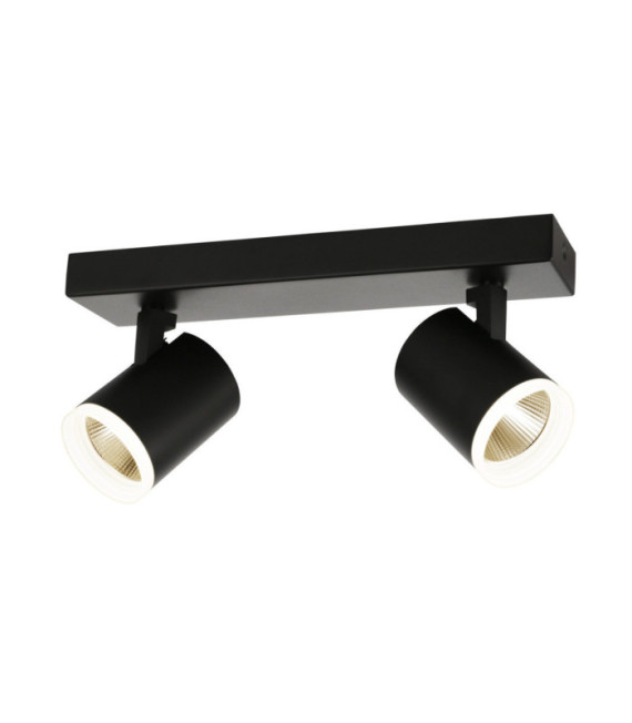 Strahler Helvia Kunststoff, Stahl, Aluminium Schwarz