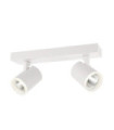 Spot Helvia Plastique,acier,aluminium Blanc