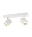 Spot Helvia Plastique,acier,aluminium Blanc