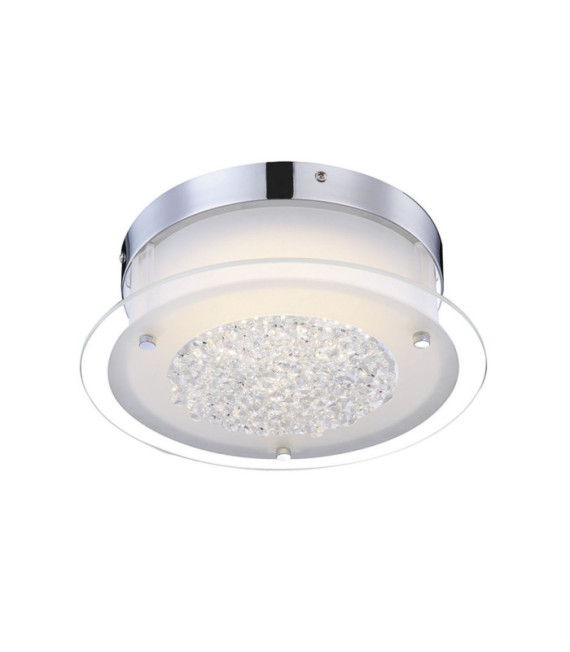 Levi ceiling light Glass, crystal, metal alloy Chrome, White