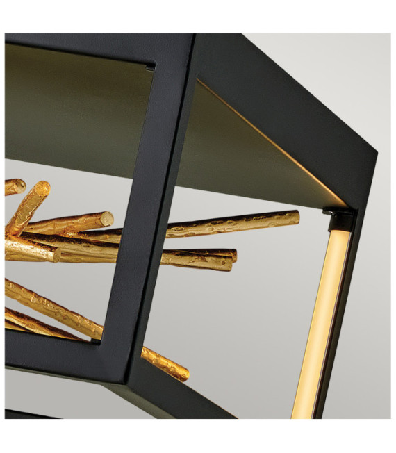 LED-Deckenleuchte Hinkley Steel Schwarz und Goldgold