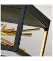 LED ceiling light Hinkley Steel Black and gold gold