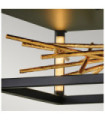 LED ceiling light Hinkley Steel Black and gold gold
