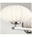 Wall light Bathroom Kichler Steel, satin etched opal glass Polished chrome