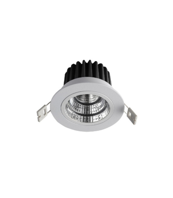 Weißes Einbau-Downlight aus West-Aluminium
