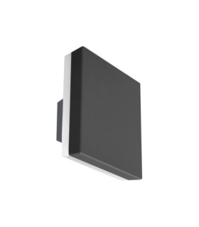 Applique murale extérieur Viano Fonte d'aluminium Noir sablé