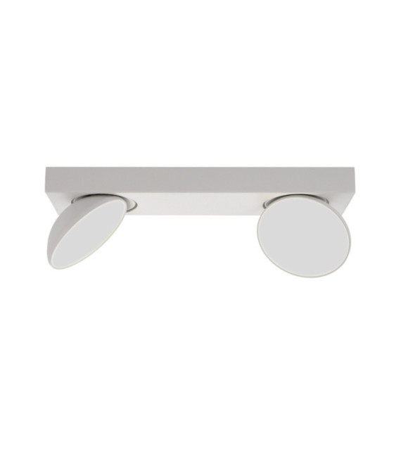 Spot Castelio Plastique,acier,aluminium Blanc