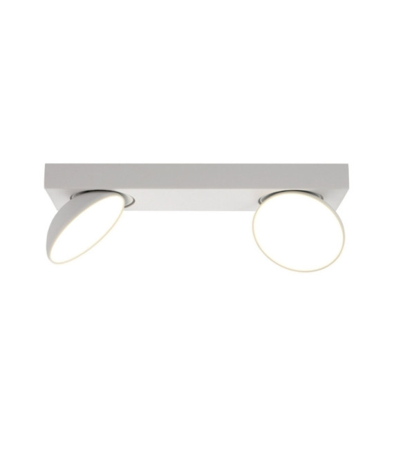 Spotlight Castelio Plastic, steel, aluminum White