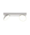 Spotlight Castelio Plastic, steel, aluminum White