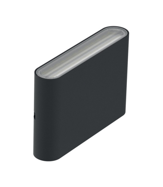 Jens exterior wall light Polycarbonate lens, die-cast aluminum Black