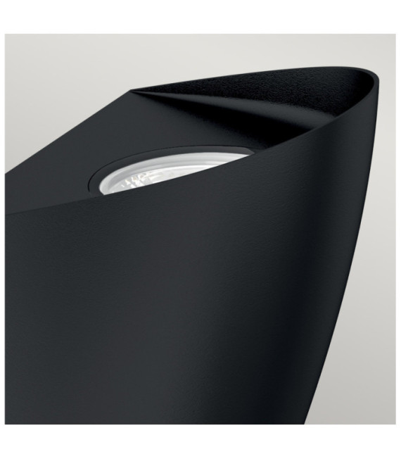 Applique murale extérieur Vendela Lentille en polycarbonate,aluminium moulé sous pression Noir