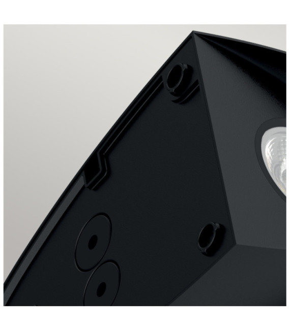 Vendela exterior wall light Polycarbonate lens, die-cast aluminum Black