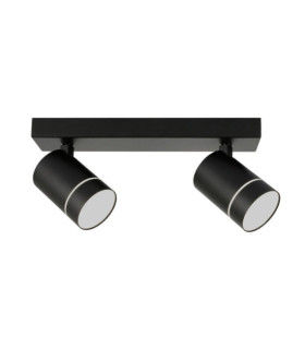 Spot Selma Acier,Aluminium Noir