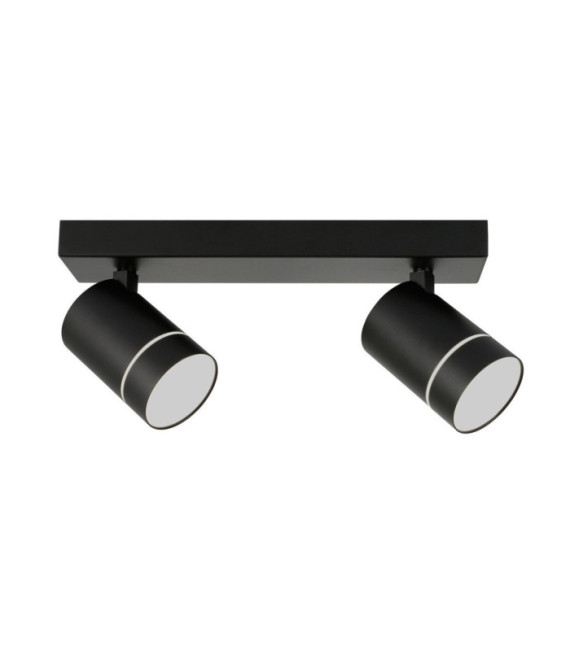 Spot Selma Acier,Aluminium Noir
